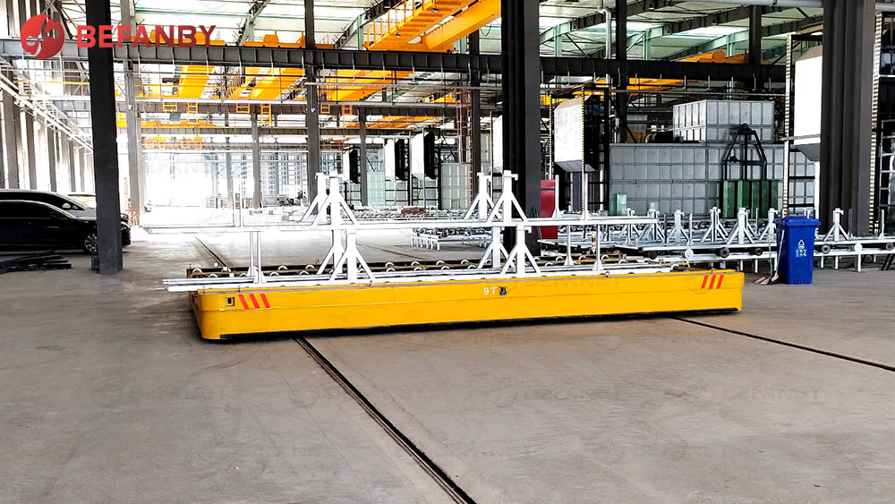 I-PLC Control Roller Transfer Cart For Production Line