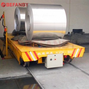 Murang presyo Motorized 35 Ton Steel Coil Handling Electric Rail Transfer Cart