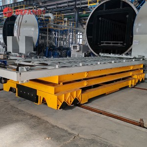 5-тонний акумуляторний ножичний підйомний залізничний транспортний візок