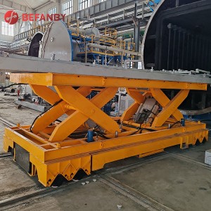 5 Ton Battery Scissor Lifting Railway Transfer Cart