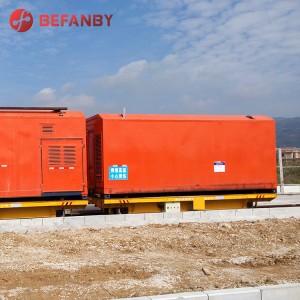 15T Heavy Load Tog Transfer Electric Rail Trolley