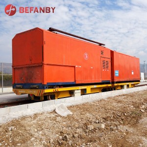15T Heavy Load Train Transfer Electric Rail Trolley