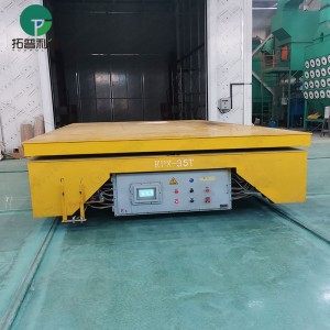 Batterie chariot de transfert de rail de levage hydraulique de 35 tonnes