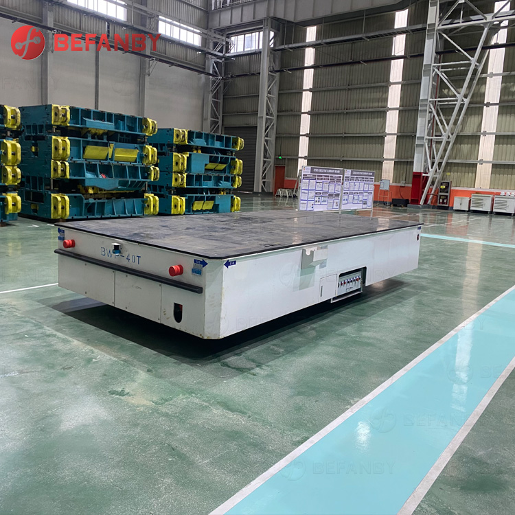 40 Ton Electric Factory Trackless Transfer Trolley