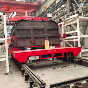15T Machinery Workshop Motorized Railway Transfer Cart
