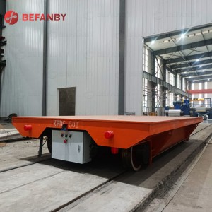 Carro de transferencia motorizado de 50 toneladas para a industria do aceiro