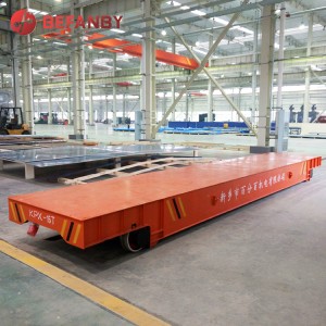15T Motorized Battery Power Rail Transfer Trolley