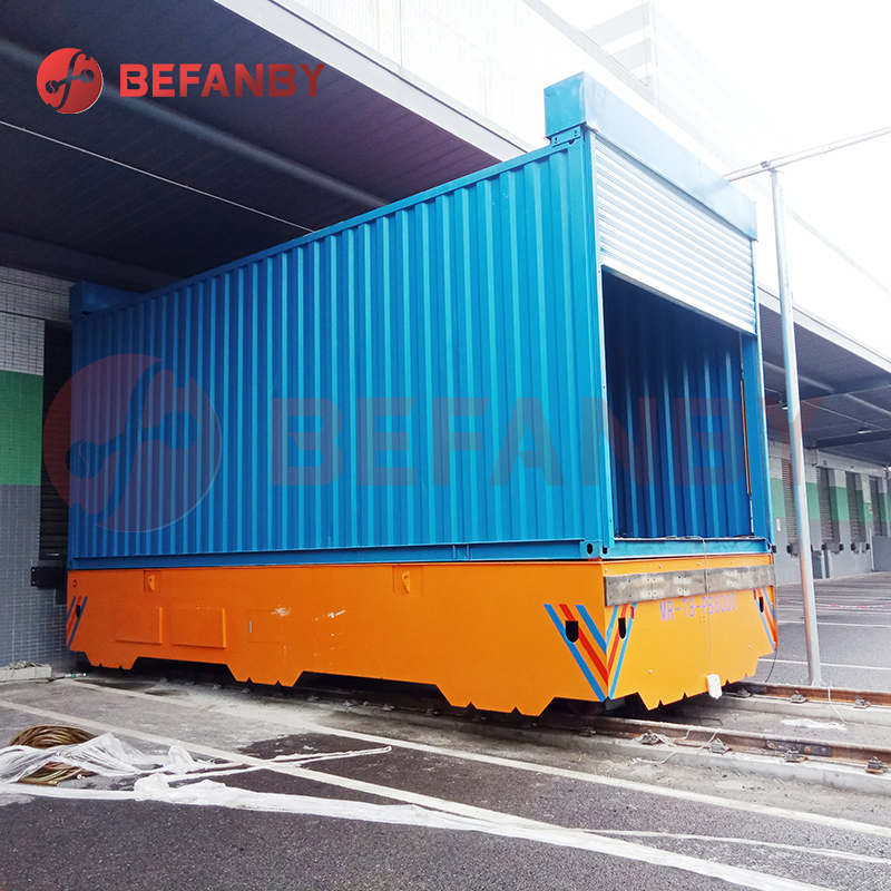 Carrello elettrico di trasferimento ferroviario per la movimentazione logistica da 10 tonnellate