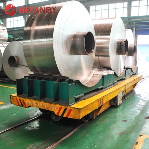 Carro de transferencia de bobina de ferrocarril de 50 toneladas de fábrica de aluminio