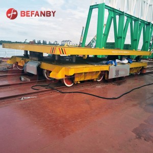 Mabigat na Load 350T Shipyard Electric Rail Transfer Trolley