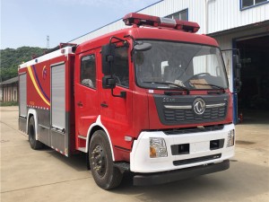 4×2 Dongfeng 6tons nga Tubig Wala Tuo nga Kamot Drive Emergency Rescue Fire Fighting Trucks
