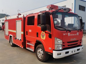 Camion de pompieri cu rezervor de apă cu ridicata ISUZU Fabrica de camioane de stingere a incendiilor cu rezervor de apă de 3,5 tone