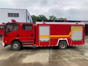 Kamion Zjarrfikës i Kinës Zjarrfikëse ISUZU 6ton 6000L Tank Uji Kamion Zjarrfikës Pajisje Zjarrfikëse