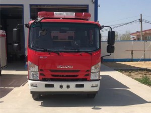 Camion de stingere a incendiilor cu spumă de apă ISUZU de 3,5 tone personalizat din fabrică