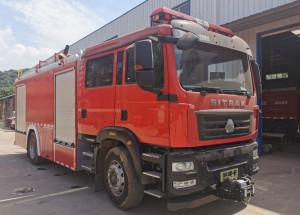 Kamion zjarri kinez me cilësi të mirë Kamion zjarri me shkumë me ajër të kompresuar Sinotruk Sitrak