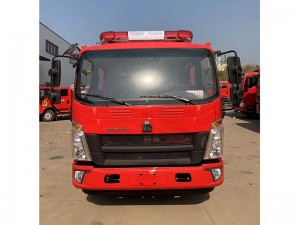 Új Sinotruk HOWO 4 tonnás víztartály szivattyús tűzoltó készülék tűzoltó teherautó olcsó árú tűzoltóautó