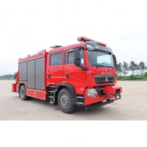 Camión de extinción de incendios de rescate de emerxencia HOWO
