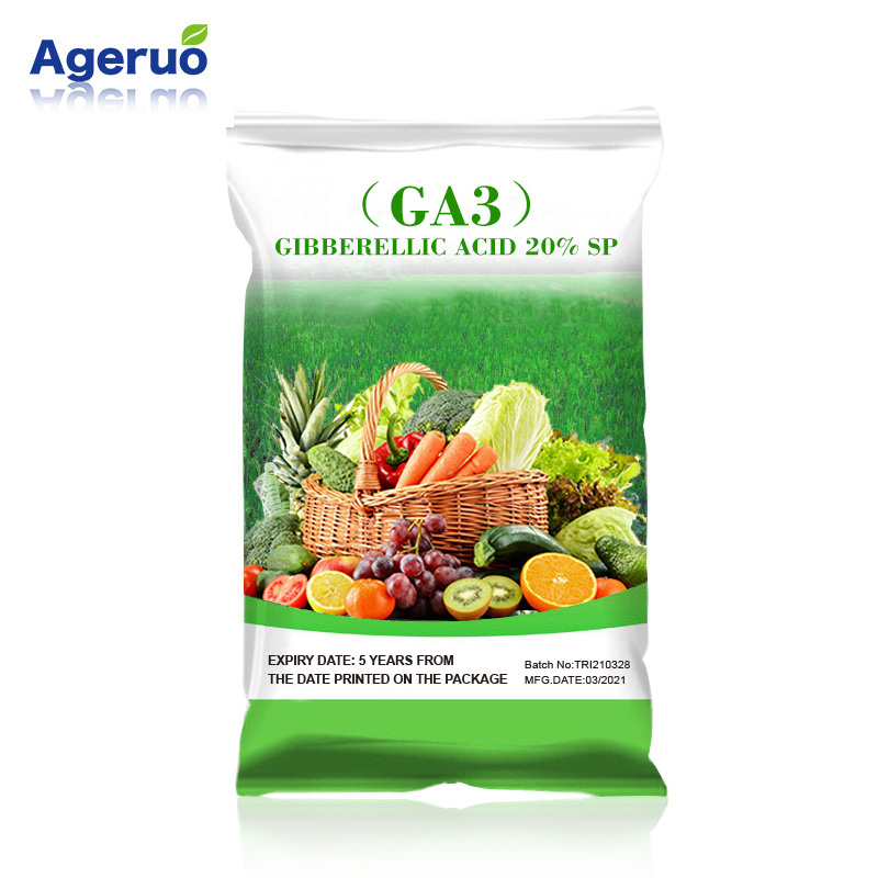 Gibberellic acid (GA3) 40% SP 20% SP Plant Growth Regulator သီးနှံများ ကြီးထွားမှုကို မြှင့်တင်ခြင်း၊