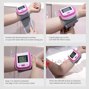 Máy đo huyết áp cổ tay kỹ thuật số tự động