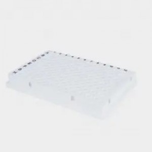 0,1 ml hvid PCR-plade (helt nederdel)