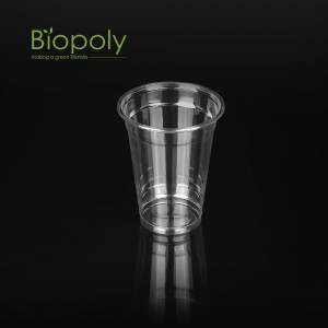 10 oz Eco Friendly Disposable Composable Paper Cold Drink Cups Pla Biodegradable Cup