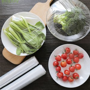 100% Compostable and Biodegradable Cling Wrap Biodegradable Corn PLA Food Film Roll with Slide Cutter 