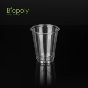 China Wholesale Biodegradable Cups And Plates Suppliers –  7 oz eco friendly compostable clear pet cold drink cup disposable 100% biodegradable pla cups – Huiang