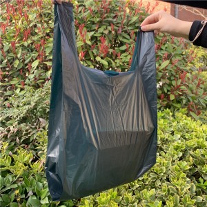 Biodegradable, BPA-Free Plastic, Heavy Duty T Shirt Bag for Shopping
