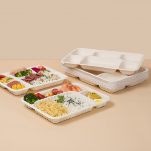 Biodegradable Cornstarch Food Tableware Tray
