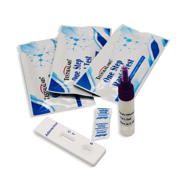 Testsealabs Adenovirus Rapid Test Kit (Fekaĵo)