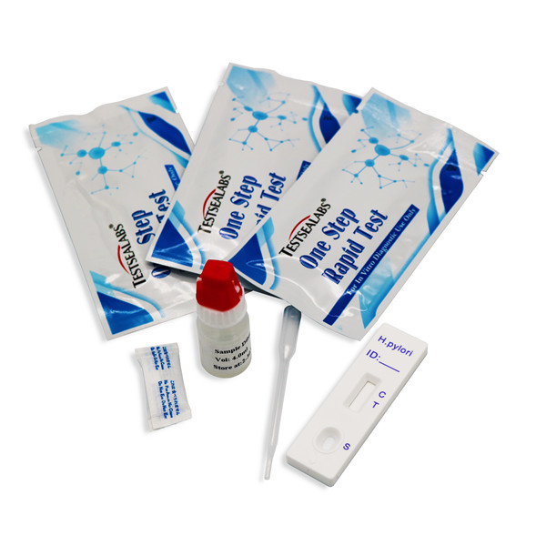 Casete de proba rápida de anticorpos H.pylori Testsealabs/tira (sangue enteiro/soero/plasma)