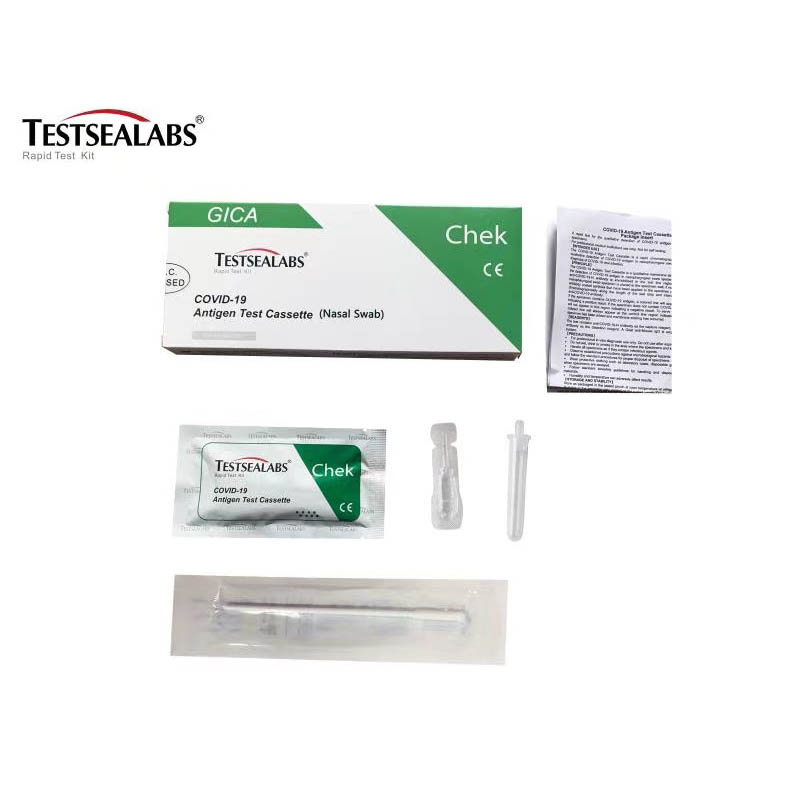 Teste Rápido de Antígeno COVID-19 para Teste Profissional e Autoteste (CE 1434 OTC) (Cotonete Nasal)
