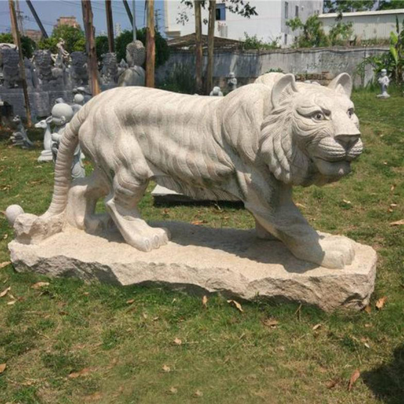 Decoració exterior escultura de marbre animal de mida natural