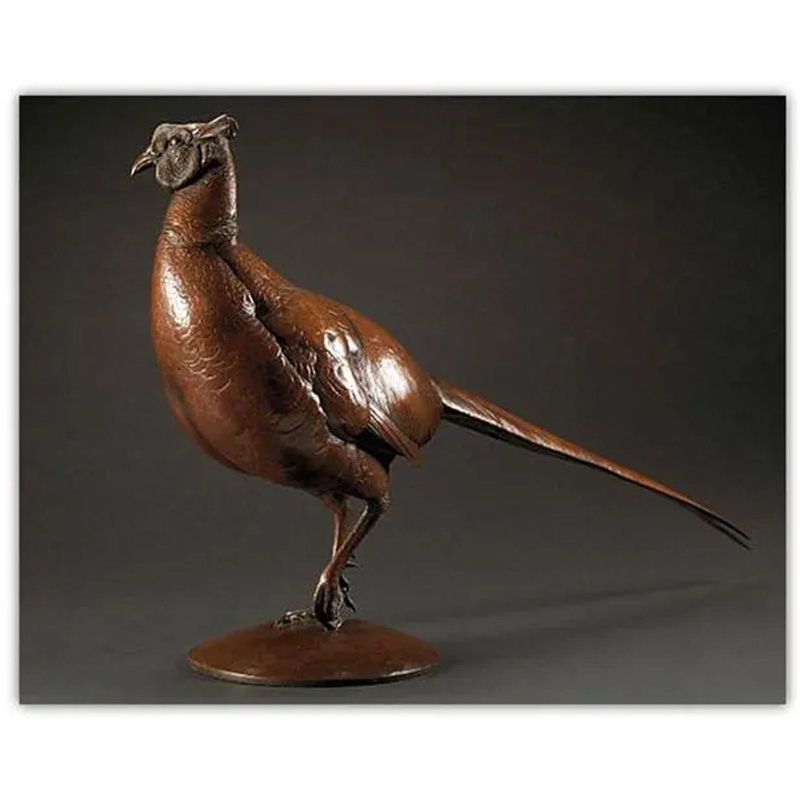 Chine Sculpture en bronze d'oiseau de décoration intérieure et