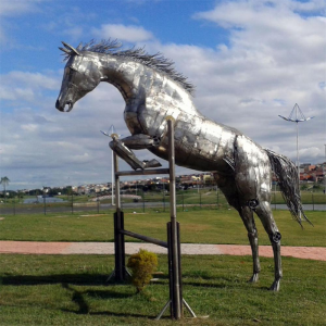 Mestská dekoratívna socha z nehrdzavejúcej ocele v životnej veľkosti