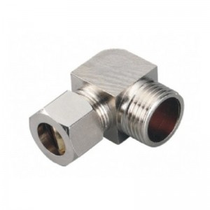 Copper nickel plated Ferrule connector elbow PL series