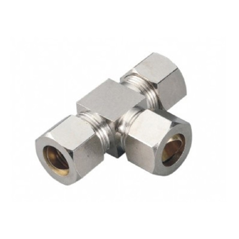 I-Nickel Plated Brass Pneumatic Tee: I-Epitome ye-Reliable Pneumatic Fittings