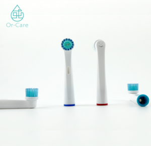 4-paknings ekte, myke børster for erstatning av tannbørstehoder for Oral-B