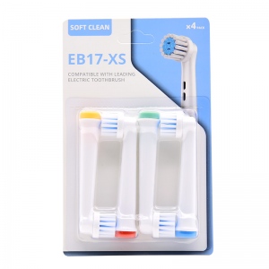 Paquet de 4 capçals de raspall de dents reemplaçables de truges suaus compatibles per a Oral B