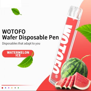 Еднократна писалка за вейп Wotofo Wafer 600 впръсквания 400mAh 2% или 5% никотинова сол Електронни цигари Vaporize Производител на едро
