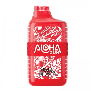 Wholesale Aloha Sun 7000 Puffs Disposable Vape 15ml Rechargeable Electronic hikareti