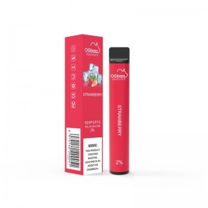 OGbarz 600 Puffs Bút Vape dùng một lần 2% Nicotine 2,5ml Dung tích dầu 400mah Pin Puff Vape Pen