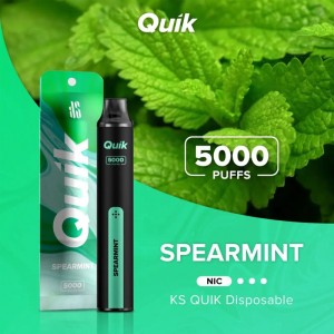OEM ODM KS Quik 5000 Puffs за еднократна употреба Vape 3% сол Никотин за полнење електронска цигара за еднократна употреба