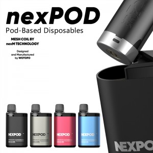Disposable E Rokok Wotofo nexPOD 4000 Puffs Vape Pod Rechargeable 8.5ml E-jus 2% 5% Nikotin Salt Vaporizer Pen Hookah
