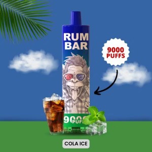 RUM BAR 9000 퍼프 일회용 Vape 포드 충전식 RGB 일회용 전자 담배