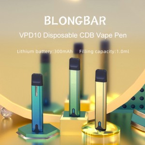 Одноразовое устройство CBD Vape в стиле Pod с регулируемым напряжением, 1,0 мл, пустая ручка-испаритель с батареей 300 мАч