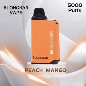 Vape Sekali Pakai BLONGBAR 5000 Puff Bar 12Ml Baterai Kapasitas Minyak 850Mah Pena Vaporizer Rokok E Tipe C Dapat Diisi Ulang