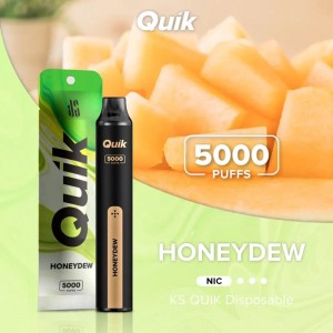 OEM ODM KS Quik 5000 Puffs Disposable Vape 3% Salt Nicotine Rechargeable Disposable Electronic Cigarette