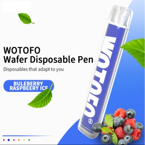 Vape Pen חד פעמי Wotofo Wafer 600 שאיפות 400mAh 2% או 5% ניקוטין מלח סיגריות אלקטרוניות אידוי יצרן סיטונאי