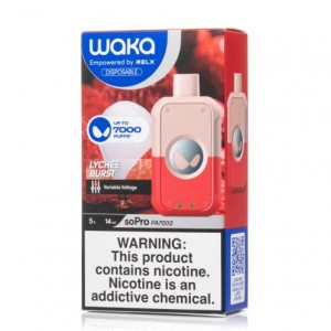 Waka soPro PA7000 Disposable Vape 7000 Puffs Bar Rechargeable Electronic Cigarette Vaporizer Vape Pod